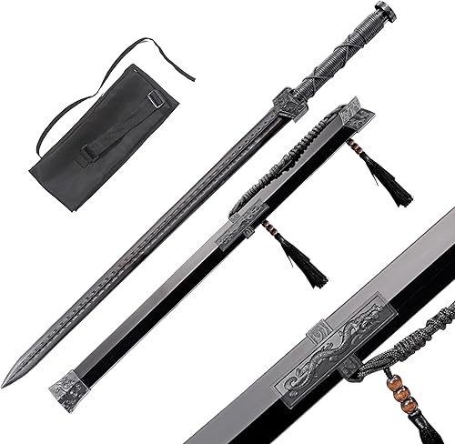Miniatura 5 de Espada china Han espada larga de polipropileno con alta dureza Formación Samurai cuchillo entrenamiento espada práctica espada espada decorativa