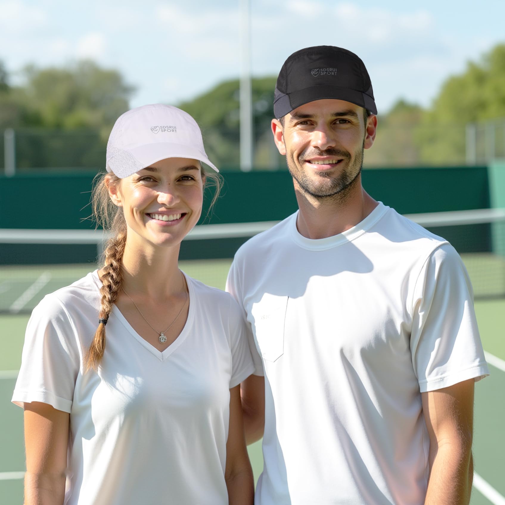 TAGVO 2 Packs Baseball Cap for Men Women, Sports Running Cap Quick Dry Breathable Sun Protection, Lightweight Foldable Mesh Caps, Outdoor Sun Hat — view 6