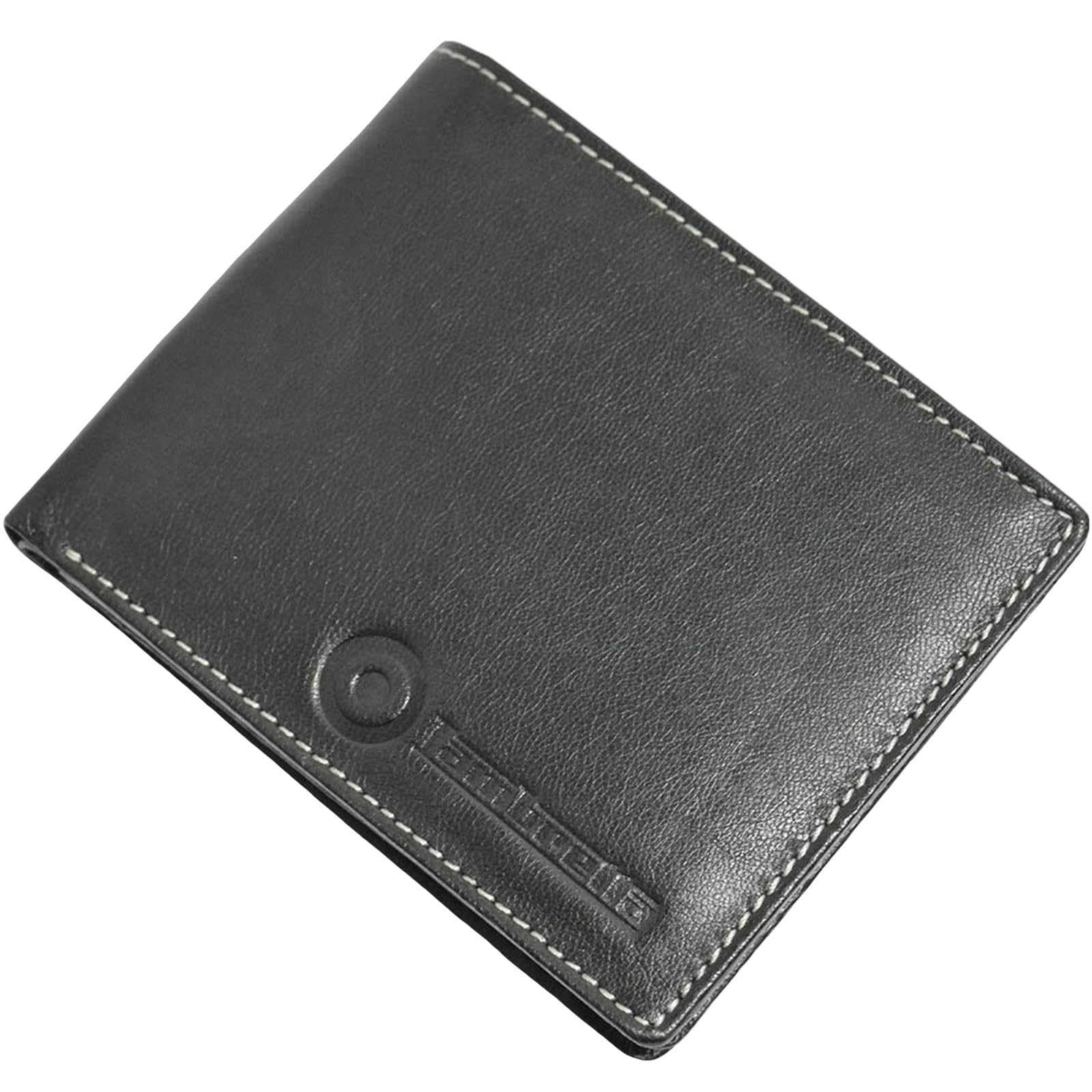 Lambretta Men's Black Classic Leather Bifold Wallet