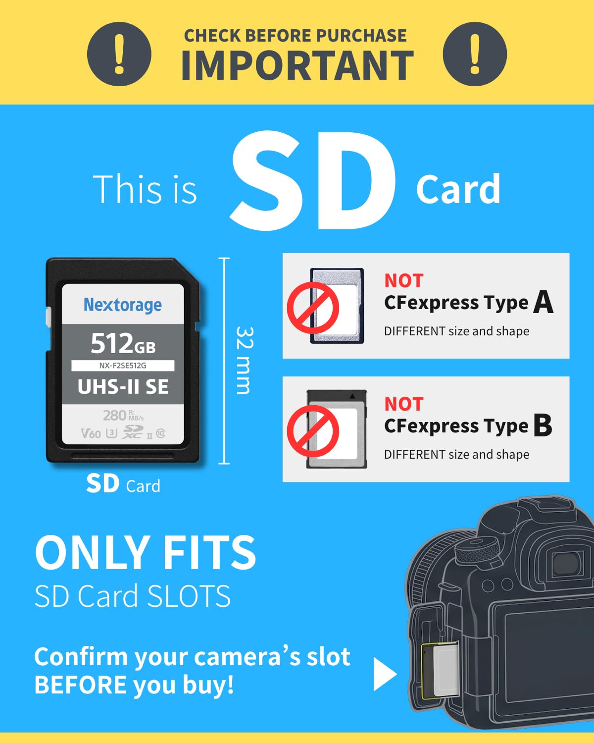 Amazon.com: Nextorage Japan 256GB SD Card UHS-II Memory Card V60