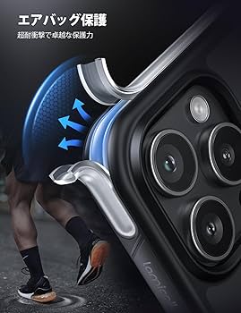Amazon.co.jp: 【超強エアバッグ保護】 Lamicall iPhone 15 Pro