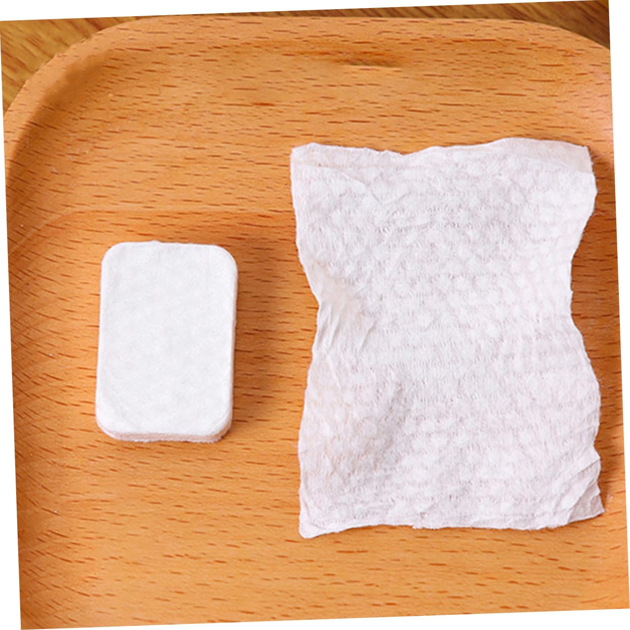 Healvian Pannelli di Cotone Struccanti Compressi Non Tessuto 50 Pezzi per Pulizia Viso, Donna