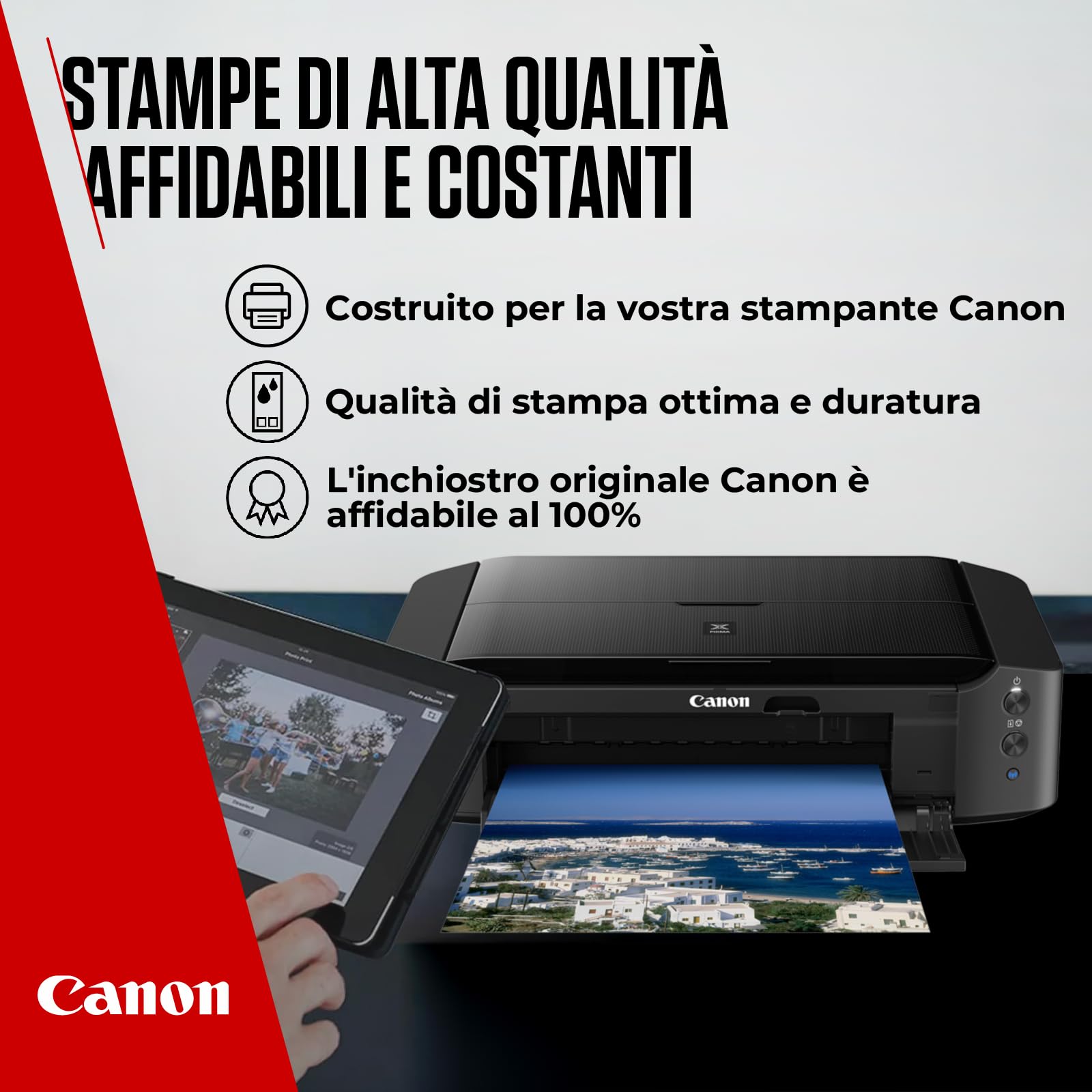 Canon Ink - PGI-1500 C M Y BK Cartucce d'inchiostro a colori originali per stampanti - Confezione da 4 (1 nero, 1 ciano, 1 magenta e 1 giallo)