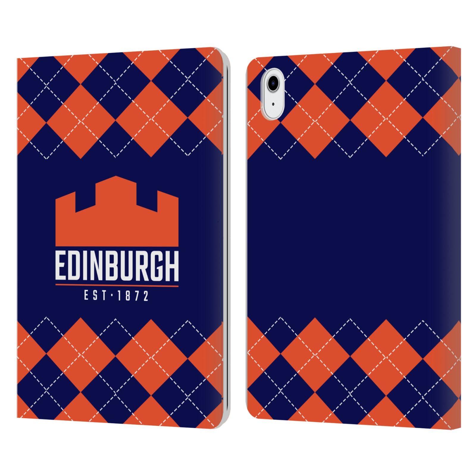 Funda Edinburgh Rugby Apple iPad Air 2020 carcasa libro cuero argyle 2 7