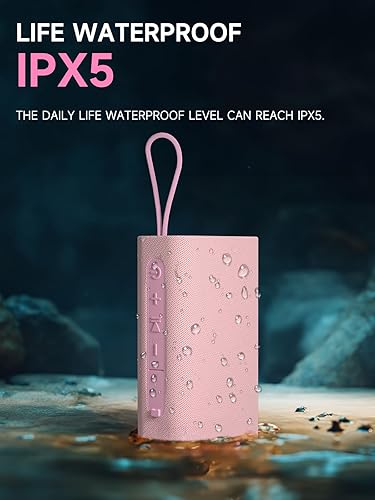 Miniatura 7 de Altavoz, altavoces Bluetooth inalámbricos portátiles, sonido estéreo fuerte impermeable con luces RGB TWS Paire de larga duración para el hogar