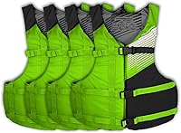 Vista 13 de Stohlquist Universal Fit Adult Life Jacket PFD (4 Pack) Coast Guard Approved, for Men and Women 90+ lbs, Lightweight Neoprene and Adjustable, Ideal