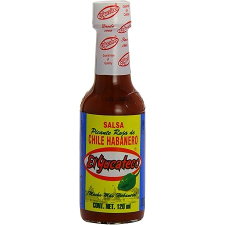 MexGrocer El Yucateco Green Habanera Salsa 120 ml (Pack of 2)