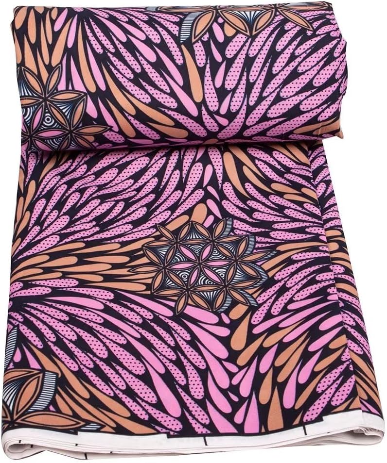 African Fabric 6 Yard Ankara Fabric Tribal Print Fabric Dashiki Print Wax Fabric 6493