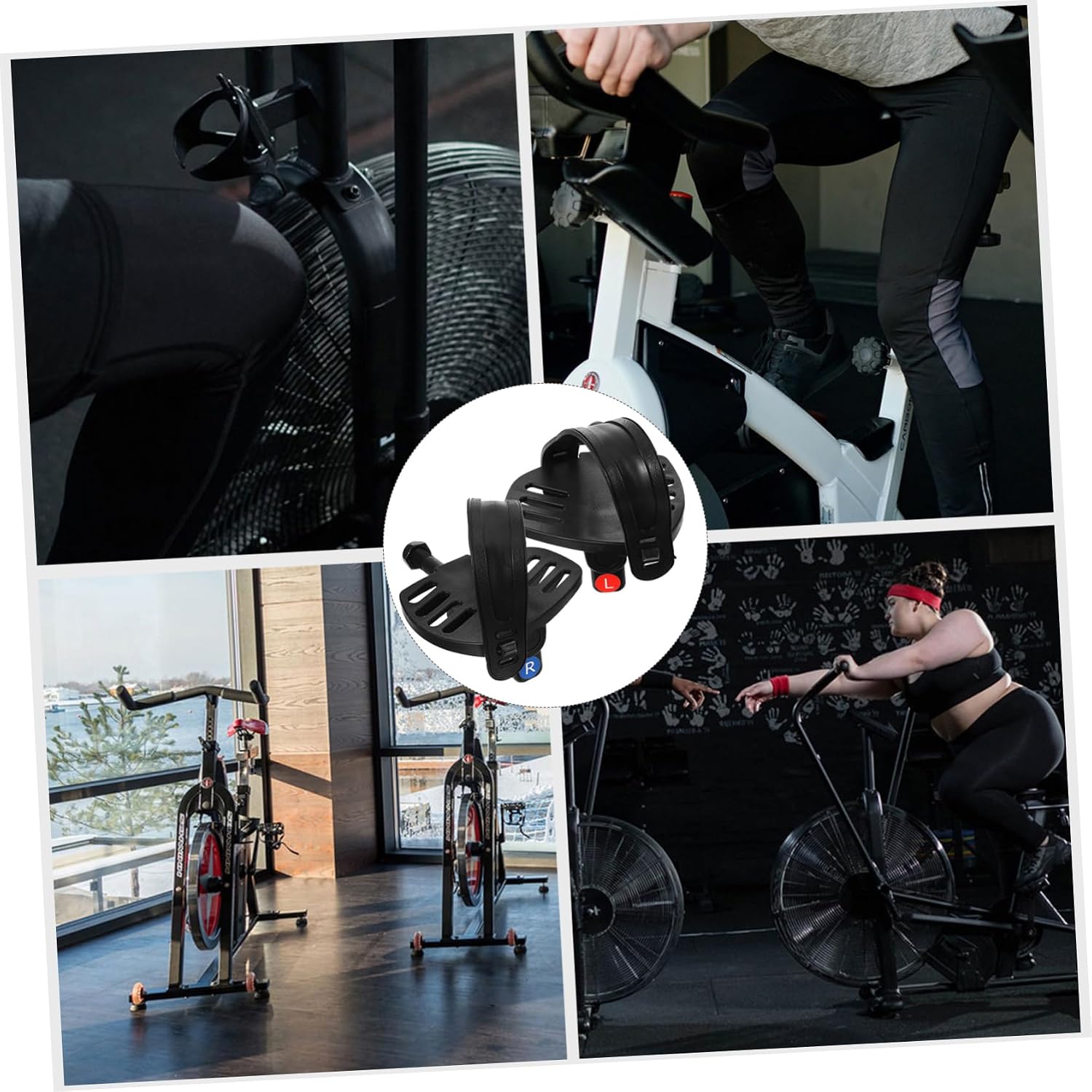 Bike Pedals for Mountain Bike Flat Pedals for Exercise Fitness Road Indoor Slip