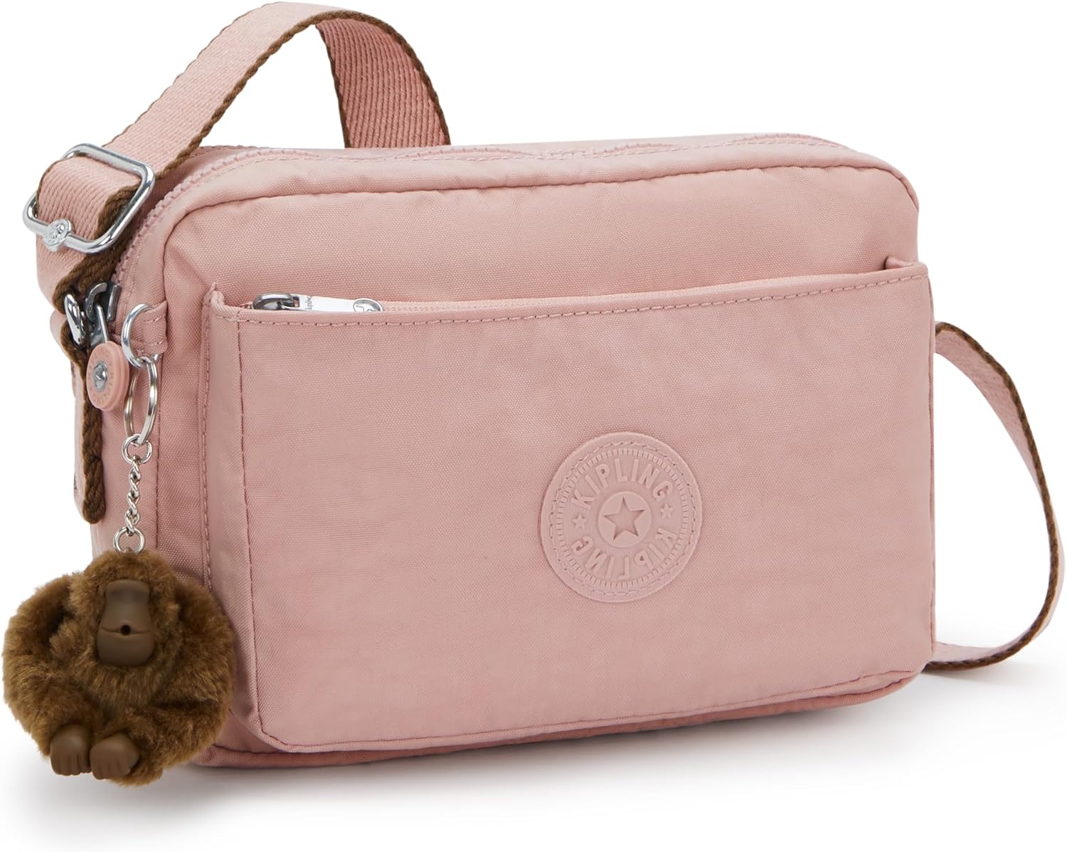 Kipling Women’s Abanu Medium Crossbody Bag, Lightweight, Adjustable Nylon Waist Pack with Multi-Compartment Zip Pockets - Image 4