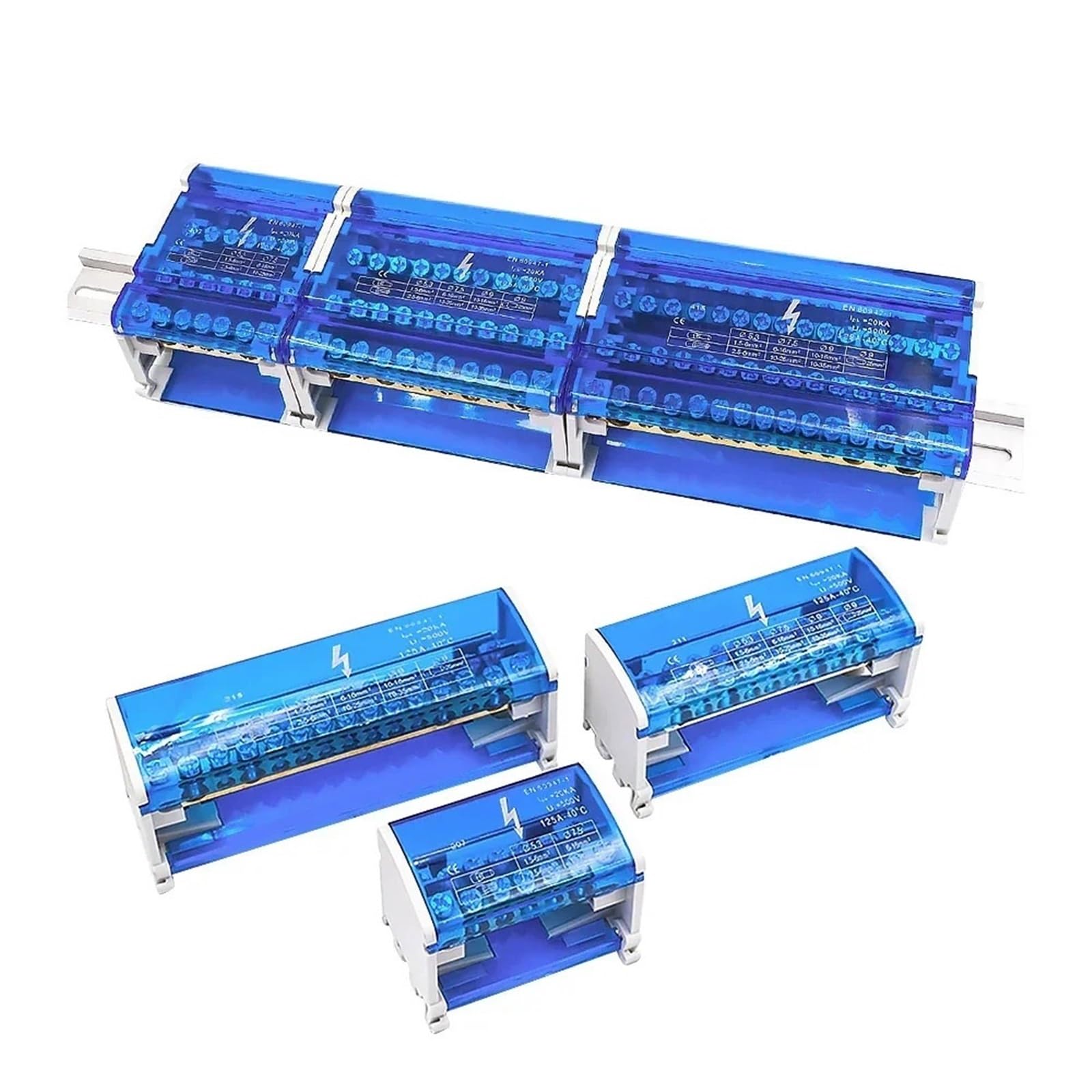 1 stück WDH207/211/215/407/411/415 Din Rail Terminal Block Schraube Junction Modulare Universal Elektrische Strom-verteilung Box(WDH411)