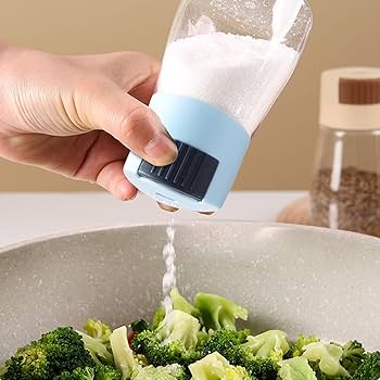 Amazon.co.jp: 調味料ソルトシェイカー - 防塵シール 透明 - 蓋付き塩