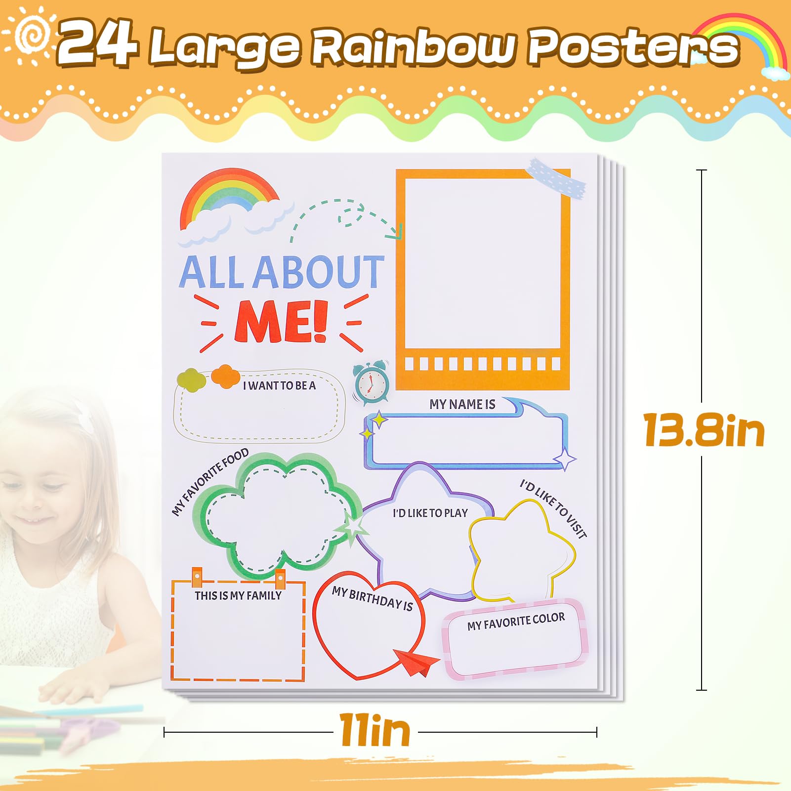 Back To School 20 Read All About Me Posters For Elementary School ...