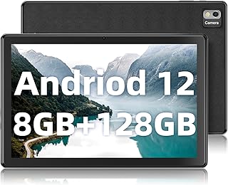 SGIN Tablet 10.1 Inch Android 12 Tablet PC 8GB RAM 128GB Storage, 1920x1200 IPS Display, Octa-core Processor, WiFi, Bluetooth, GPS, Type-c, 6000mAh Battery
