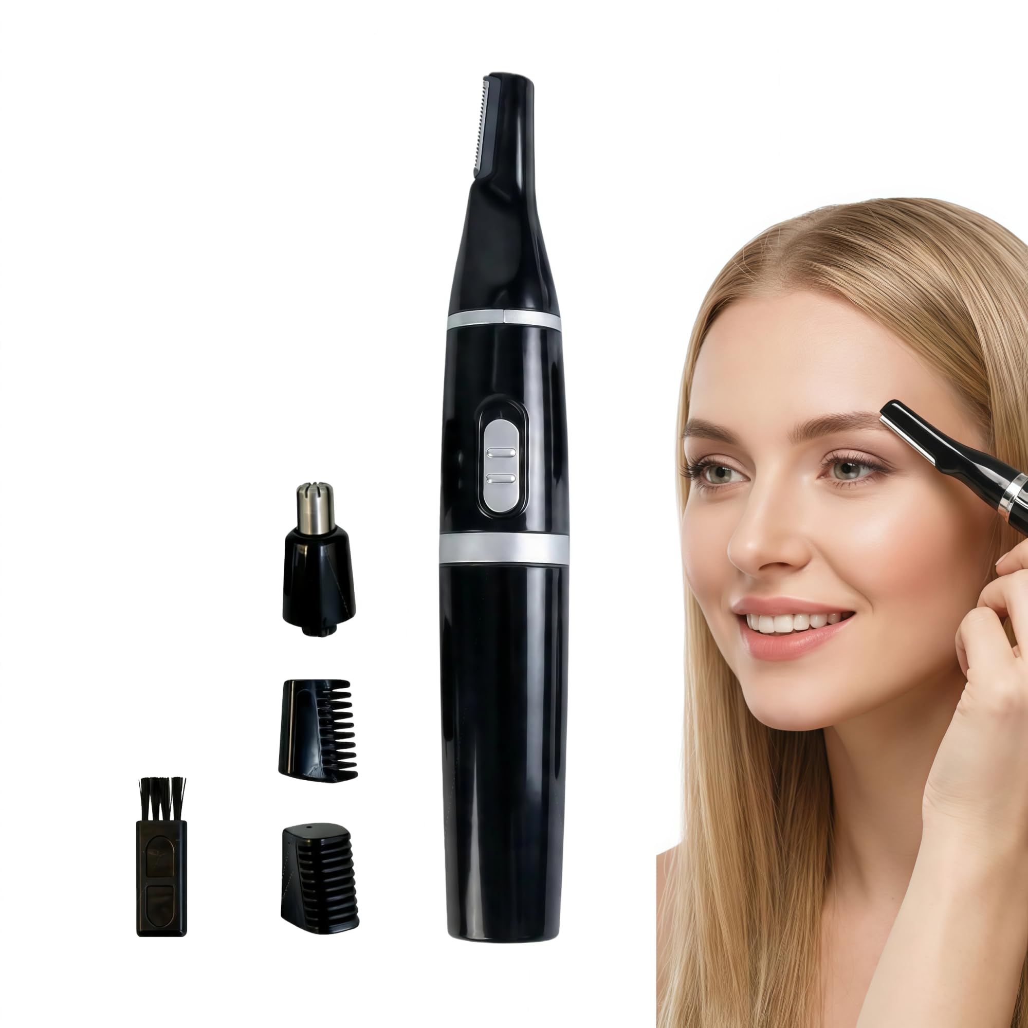 Nose Hair Trimmer for Men and Women Painless Waterproof Nose Clipper for Nose Ear Eyebrow Facial Hair Removal