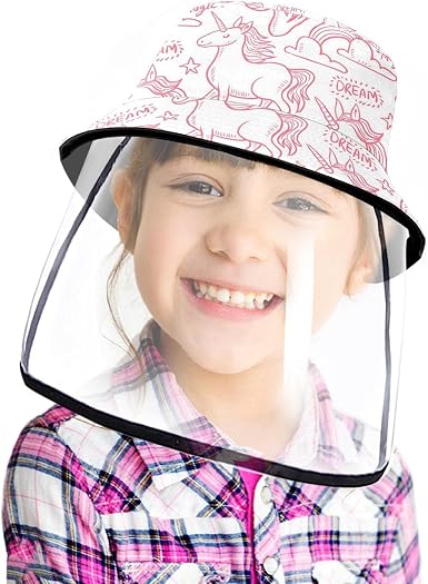 Removable Pink Unicorn Cute Sun Hat 