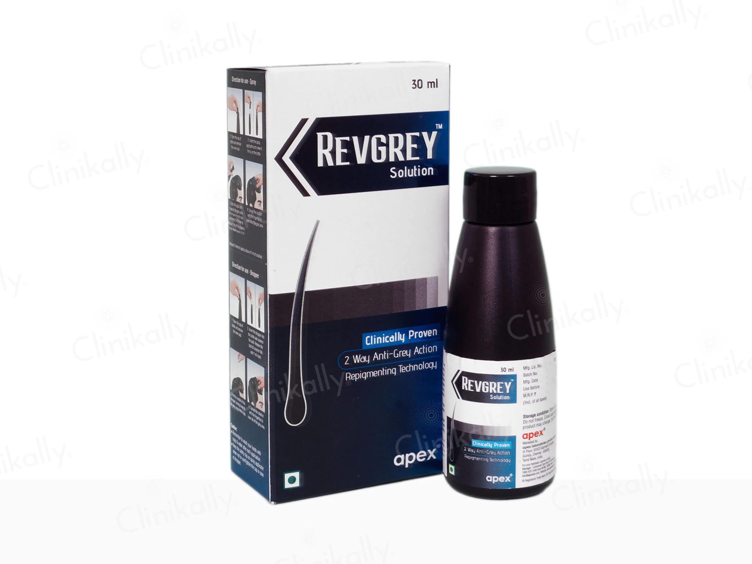 Revgrey Hair Solution, Anti-Grey Formula, 30 ml-image-3