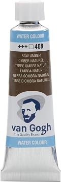 Van Gogh Watercolor Paint, 10ml Tube, Raw Umber 408