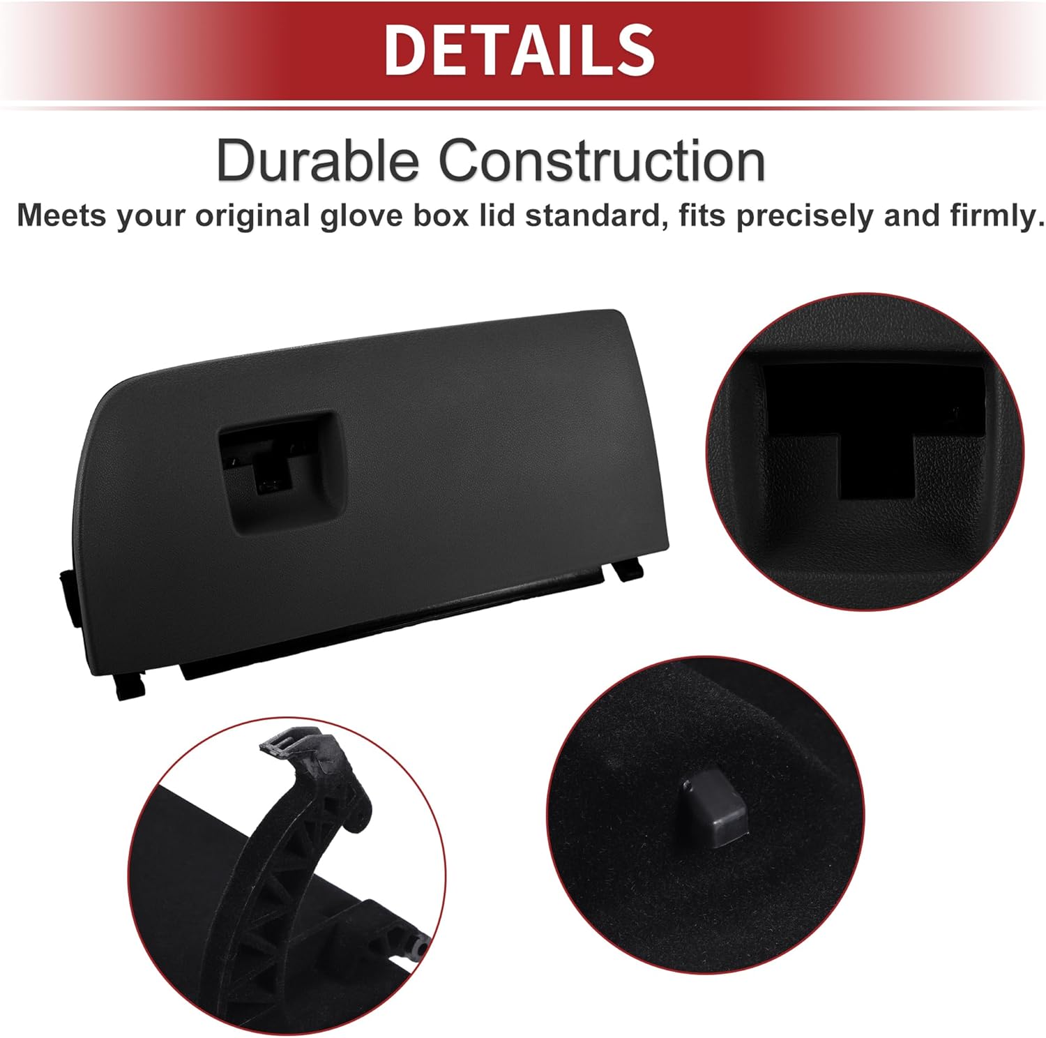 ACROPIX Dash Glove Box Door Lid Cover Glove Compartment Lid Fit for BMW X3 F25 2011-2017 for BMW X4 F26 2015-2018 No.51166839000/51-16-6-839-000 Black - Pack of 1