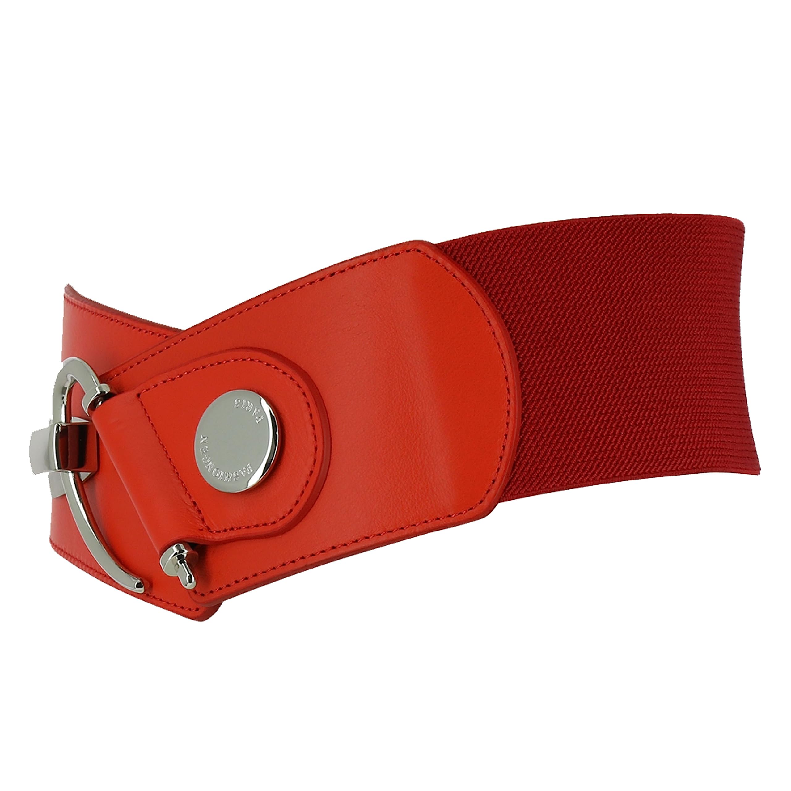 FASHIONGEN - Ceinture femme élastique Cuir de Vachette, DARLENE, Fabriqué en France