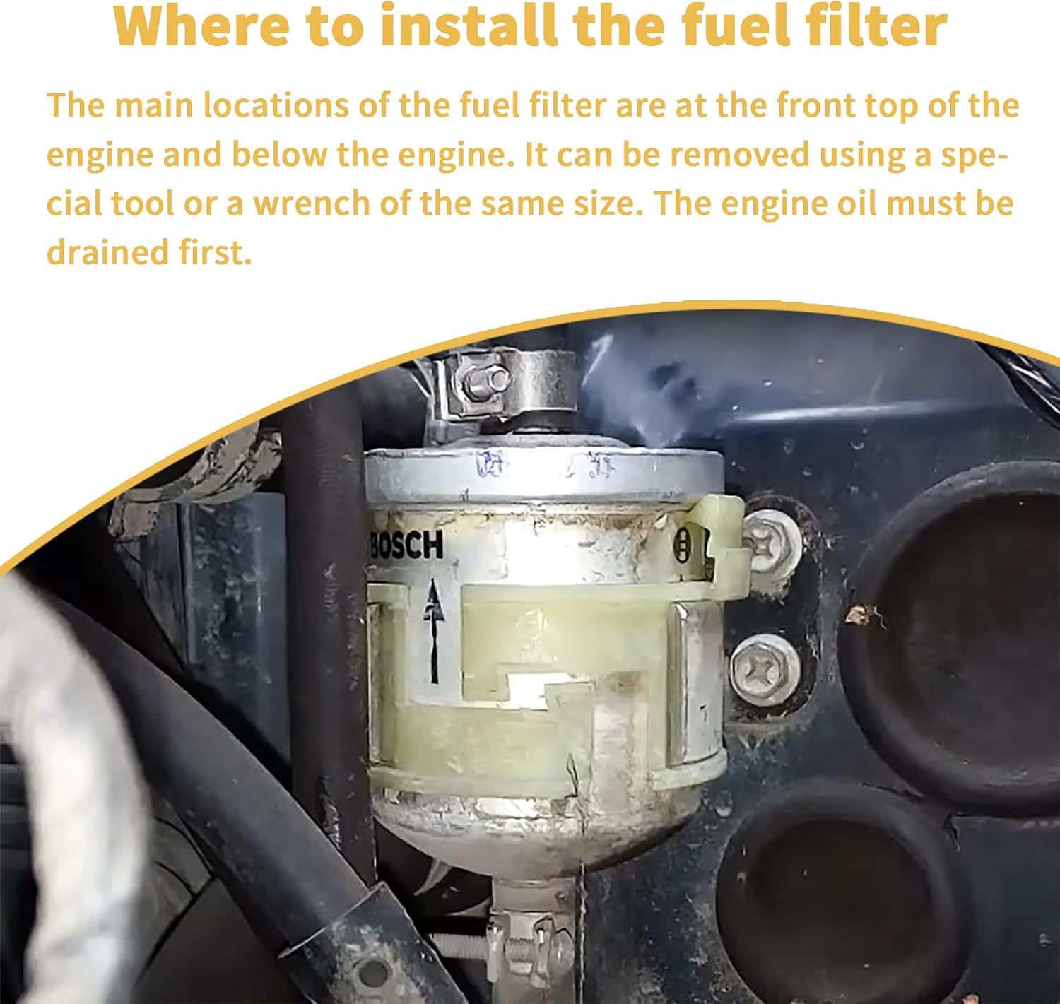 Fuel Filter PF-1100 33023 Compatible with Nissan Tsuru, Frontier, Pathfinder, Infiniti QX4, Compatible with Nissan Infiniti 1983-2004 Fuel Injected Gasoline Engines (Silver)