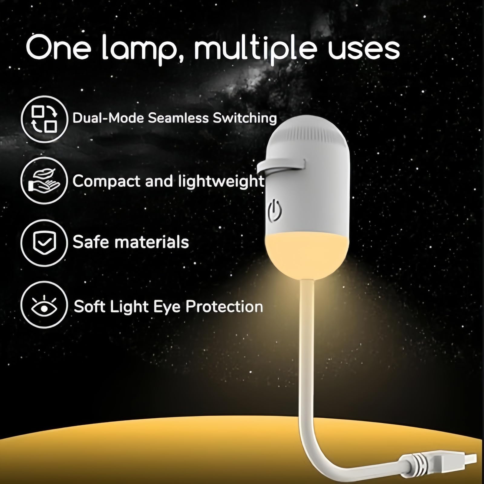 2-in-1 Galaxy Projector Night Light, Multifunctional Portable Starry Sky Night Light Projector with HD Films, USB Powered, Adjustable Brightness for Car and Bedroom Decoration (5 pcs)