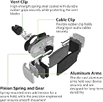 Belkin Universal Car Vent Mount for iPhone, Samsung Galaxy and Most Smartphones up to 5.5" (Latest Model)(F7U017bt), Black and Silver