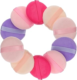 Operitacx Flocking round Powder Puff 5pcs for...