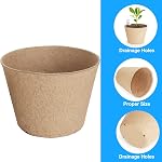 10cm Des pots de tourbe, 130 Pot de démarrage de graines de Pcs avec trous de drainage, boîte ronde de chambre de bébé de semis, petit bac de démarrage des semences en vrac, récipient de germination de jardin avec bonus 130 Étiquettes végétales
