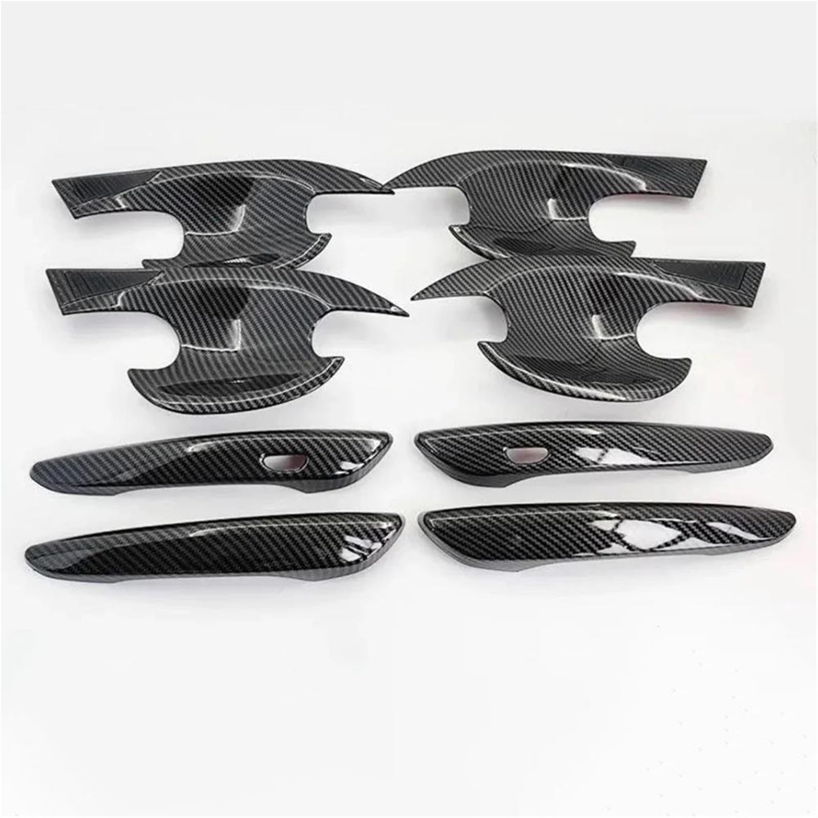 KJHOPY Car Exterior Door Handle Cover Sticker Decorative Lock for Mazda 3 BP Sedan/Hatchback 2019-2025(Style 4)