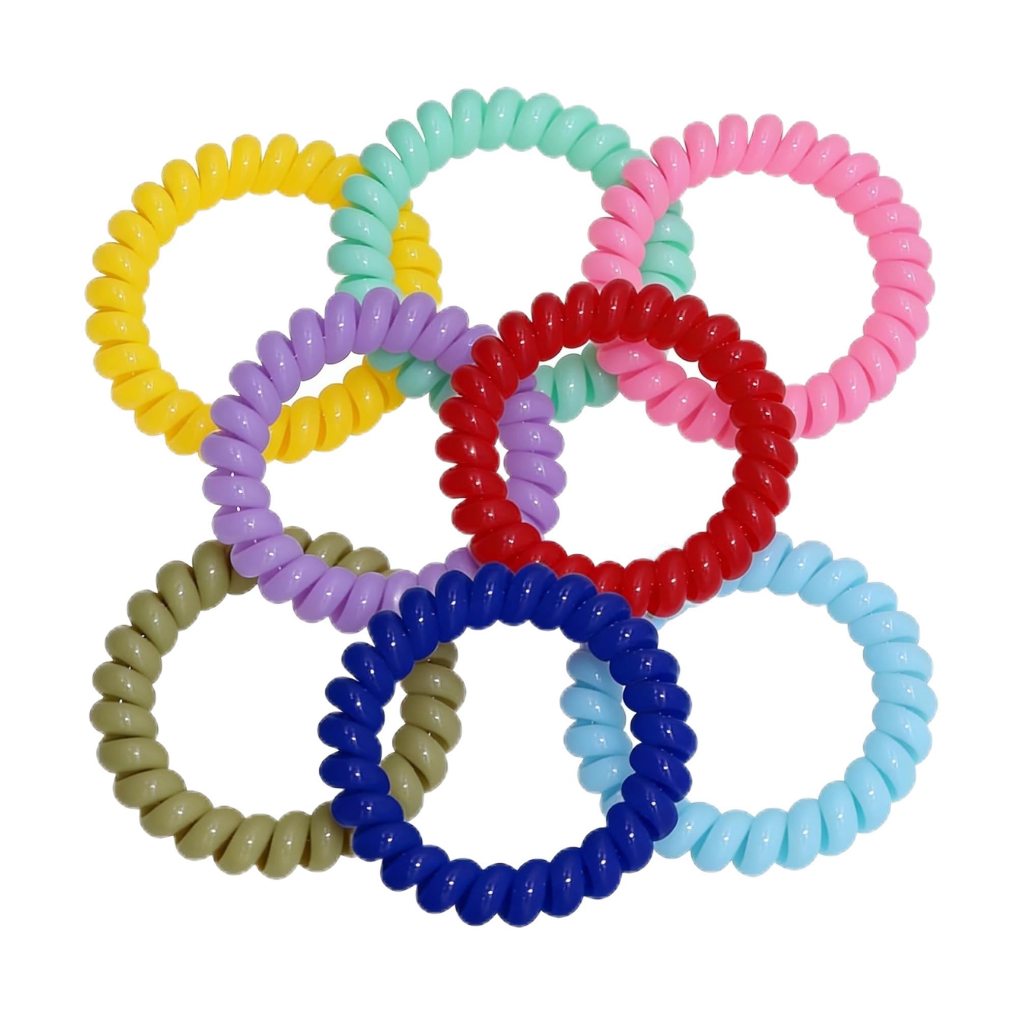 ngvglumg Sensory Chew Bracelets,autism bracelet,fidget bracelet,anxiety bracelet, 8 Pcs Stretchy Coil Fidget Bracelets, Durable & Chewable Sensory Toys for Kids with Autism, ADHD, SPD