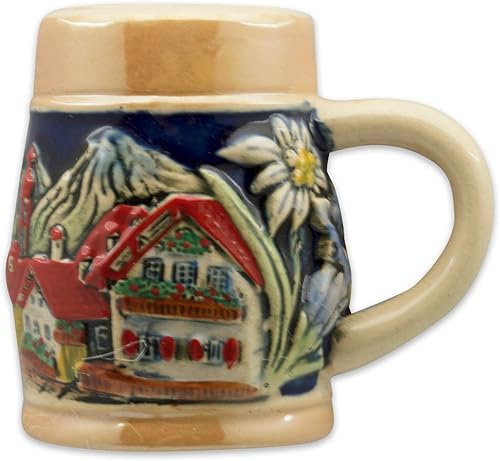 Oktoberfest Beer Stein - Imán para nevera alemán Edelweiss