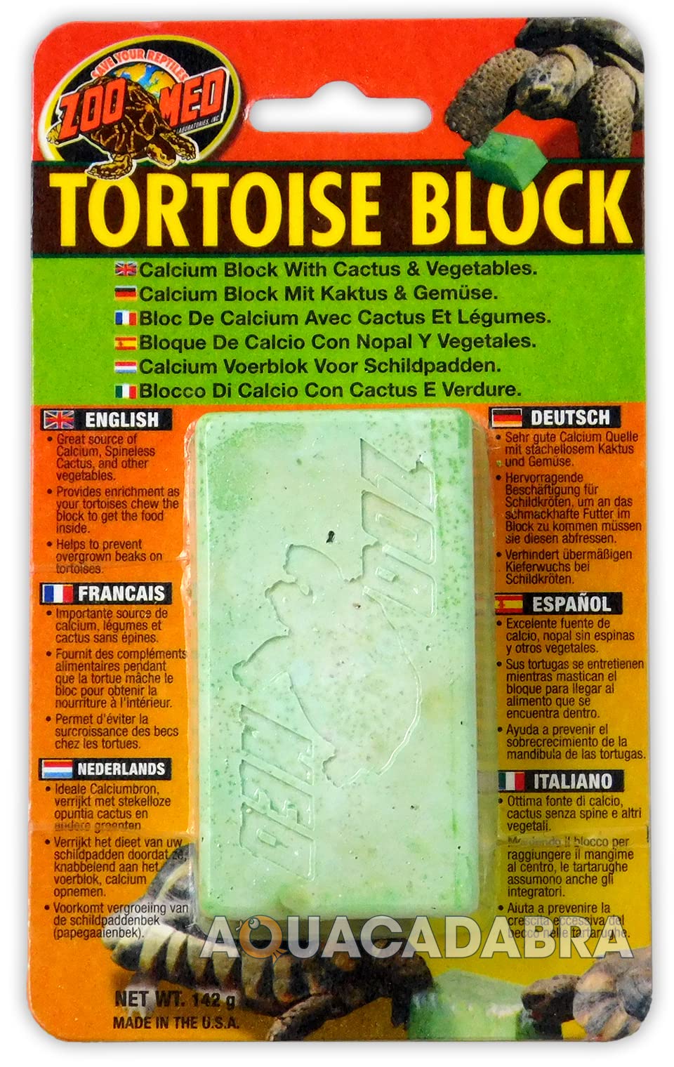 Zoo Med Laboratories SZMBB55 Tortoise Banquet Block, Net WT 5 oz-image-0