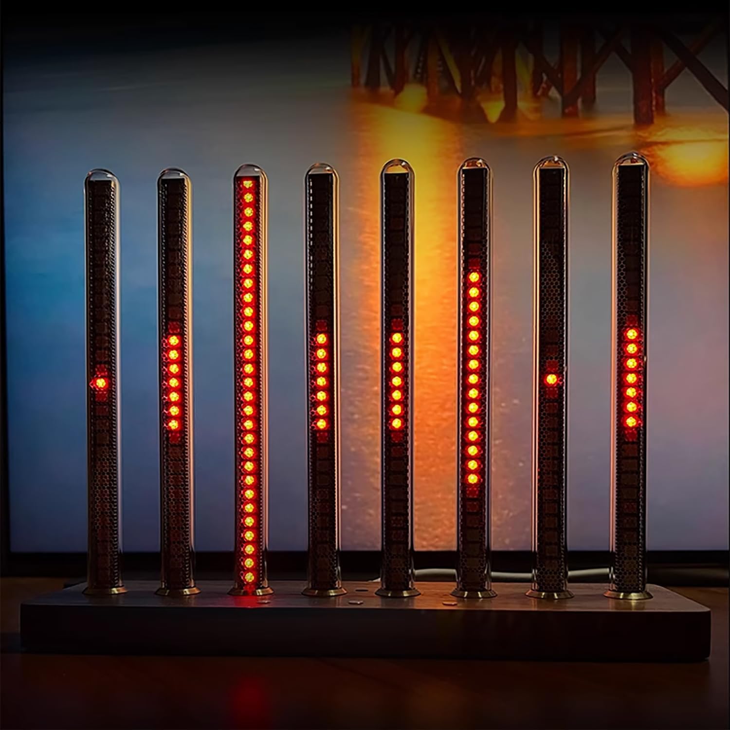 Display a LED con spettro musicale, luce dinamica con ingresso AUX da 3,5 mm, per studio e uso domestico, diversi modelli di luce per un'esperienza sonora visiva