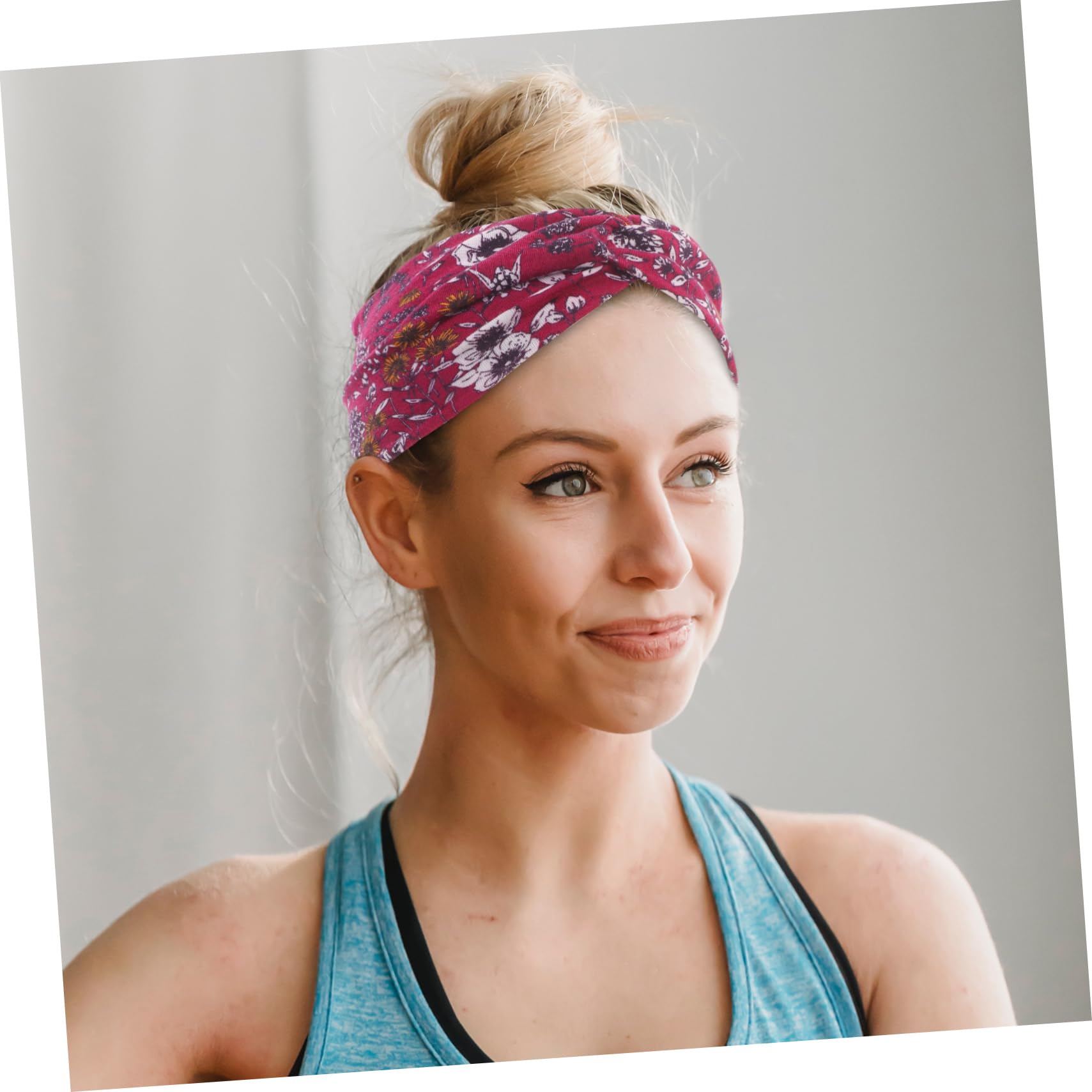 Didiseaon 16 Pz fascia da yoga Fascia assorbente per sudore Cerchietto yoga antiscivolo Cerchietto fitness antiscivolo antisudore Fasce per portatili per tessuto