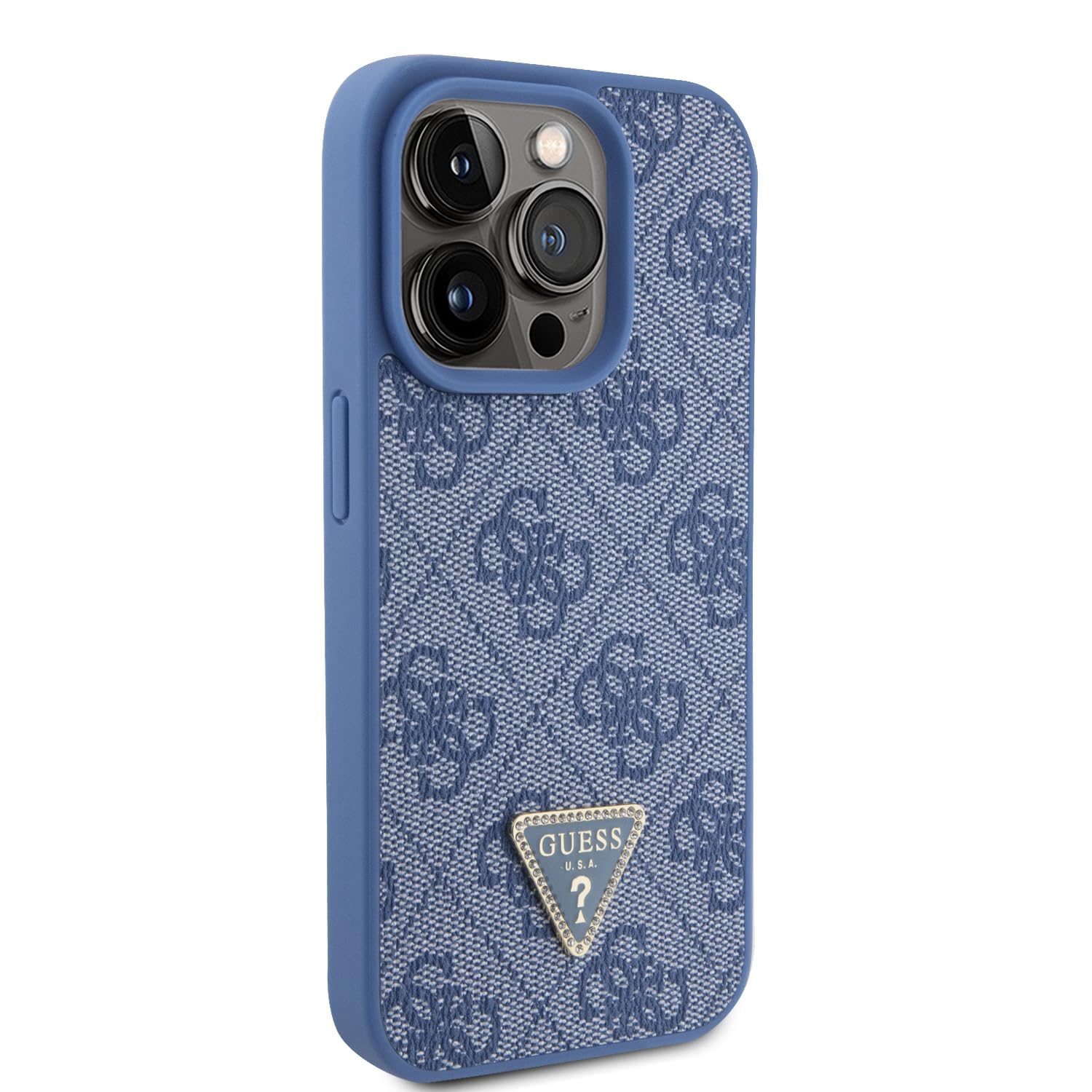 GUESS GUHCP15LP4TDSCPB - Carcasa para iPhone 15 Pro de 6,1 Pulgadas, Color Azul