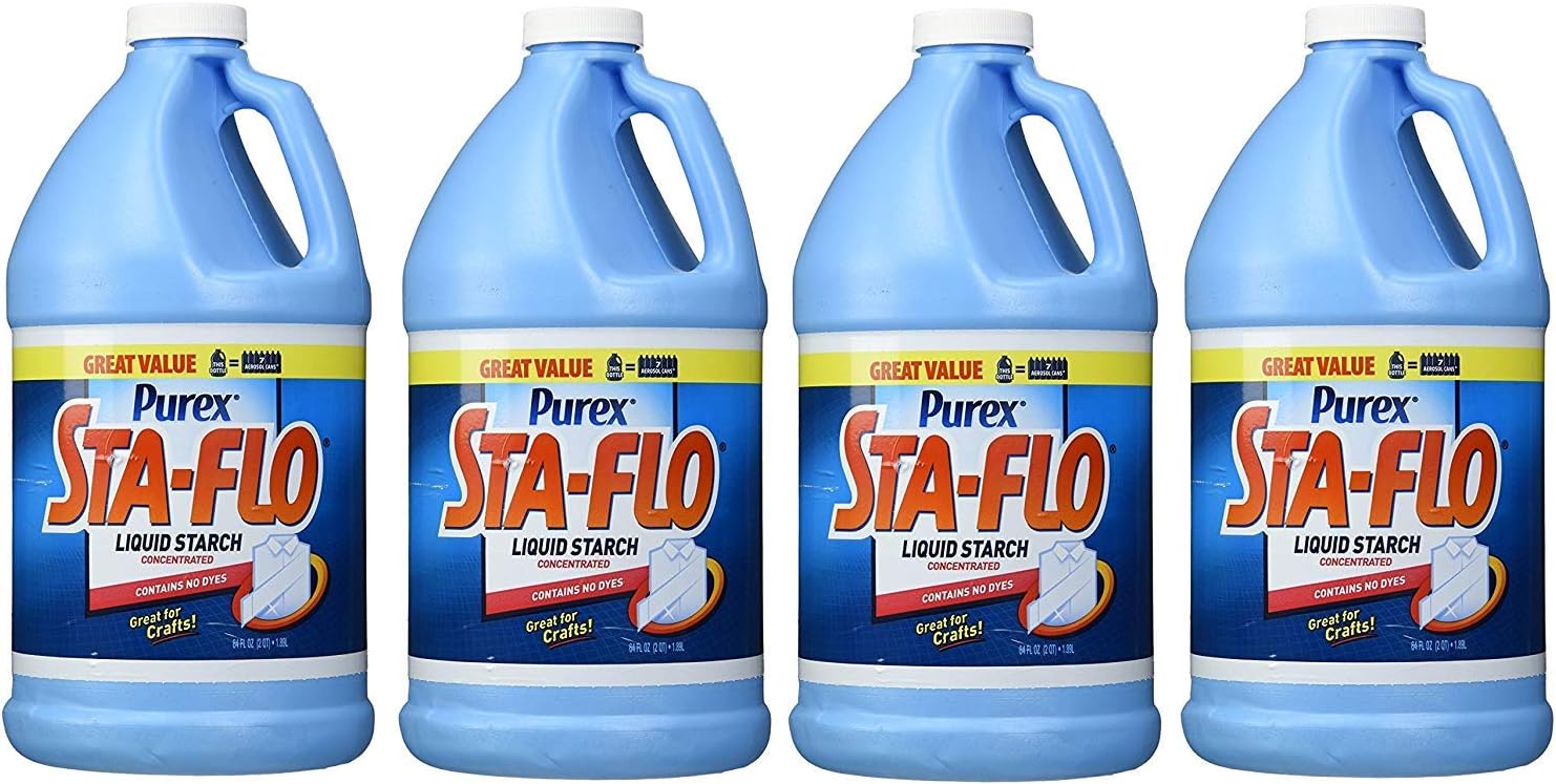 Purex Sta-Flo Liquid Starch, 64 Oz, (Pack of 4)