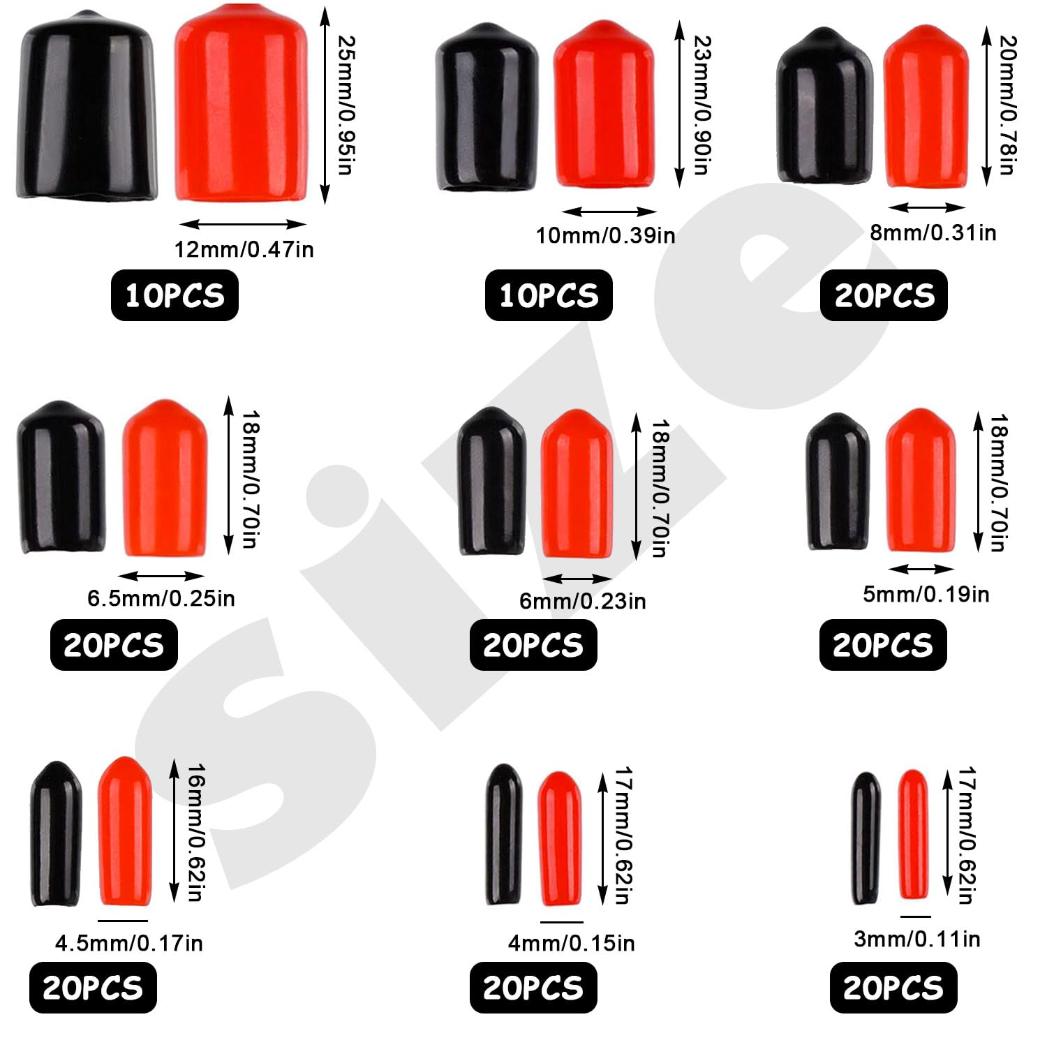 Capuchon D'extrémité En Caoutchouc 2 Mm - Set De 200 Pièces En Blanc Capuchons De Vis Flexibles Pour Tubes Et Cables