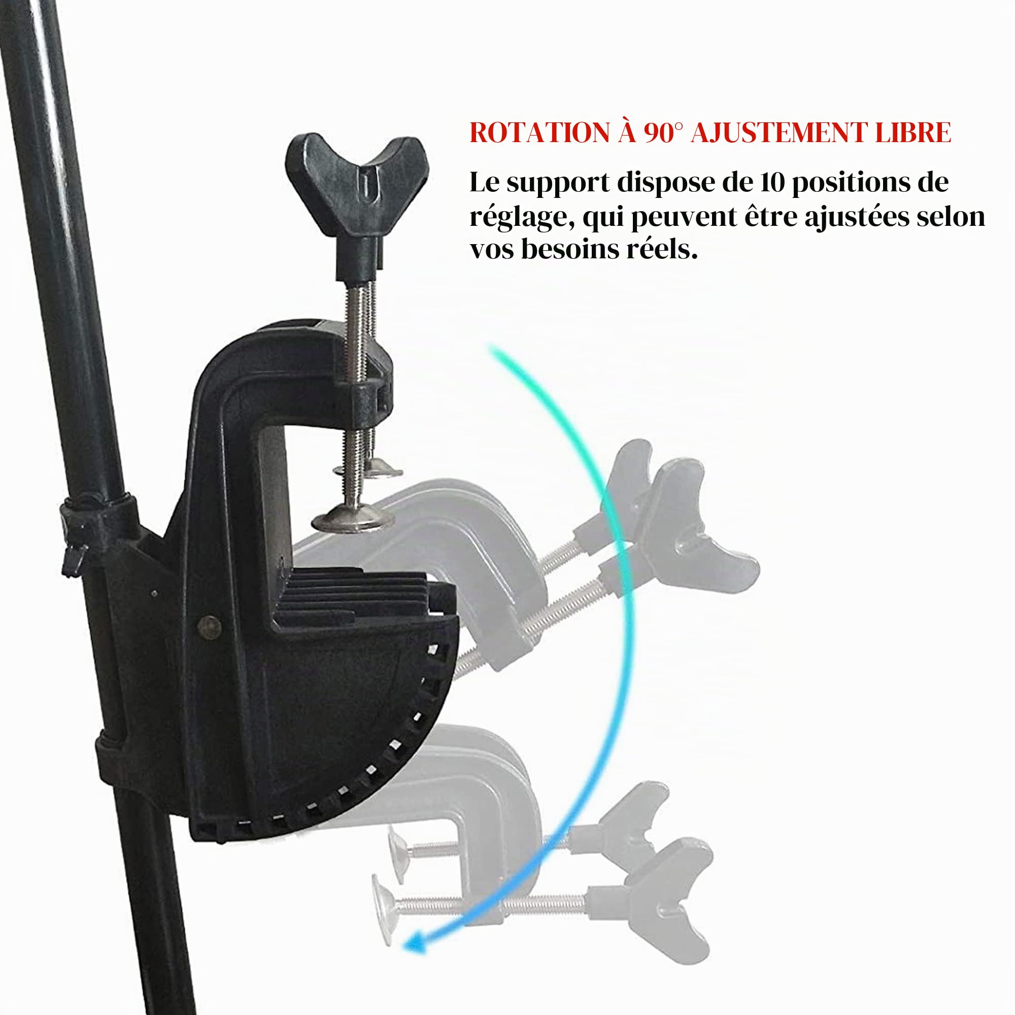 L-Series Moteur de pêche électrique à la traîne monté sur tableau arrière de 40 lb