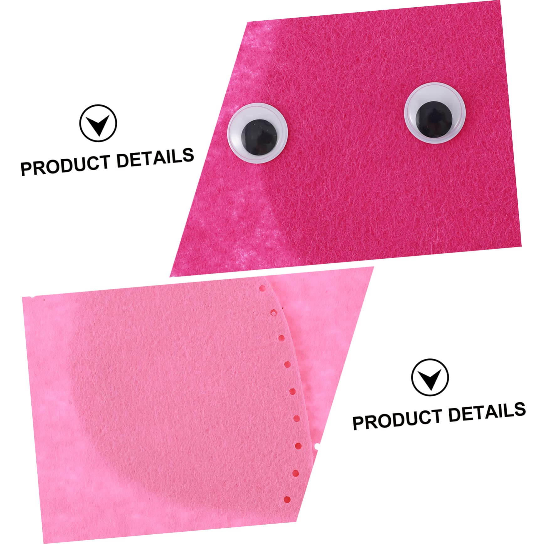 SOIMISS Kit de Bolsa de Fieltro para Niños 5 Piezas de Material No Tejido, Seguro y Fácil para Aprender a Coser y Mejorar Habilidades Manuales Estilo Aleatorio