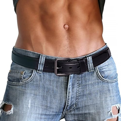 Miniatura 6 de POYOLEE Cinturón de pistola de cuero oculto  Cinturón de pistola de núcleo PE para CCW  Cinturón EDC resistente para hombres  1 12 pulgadas