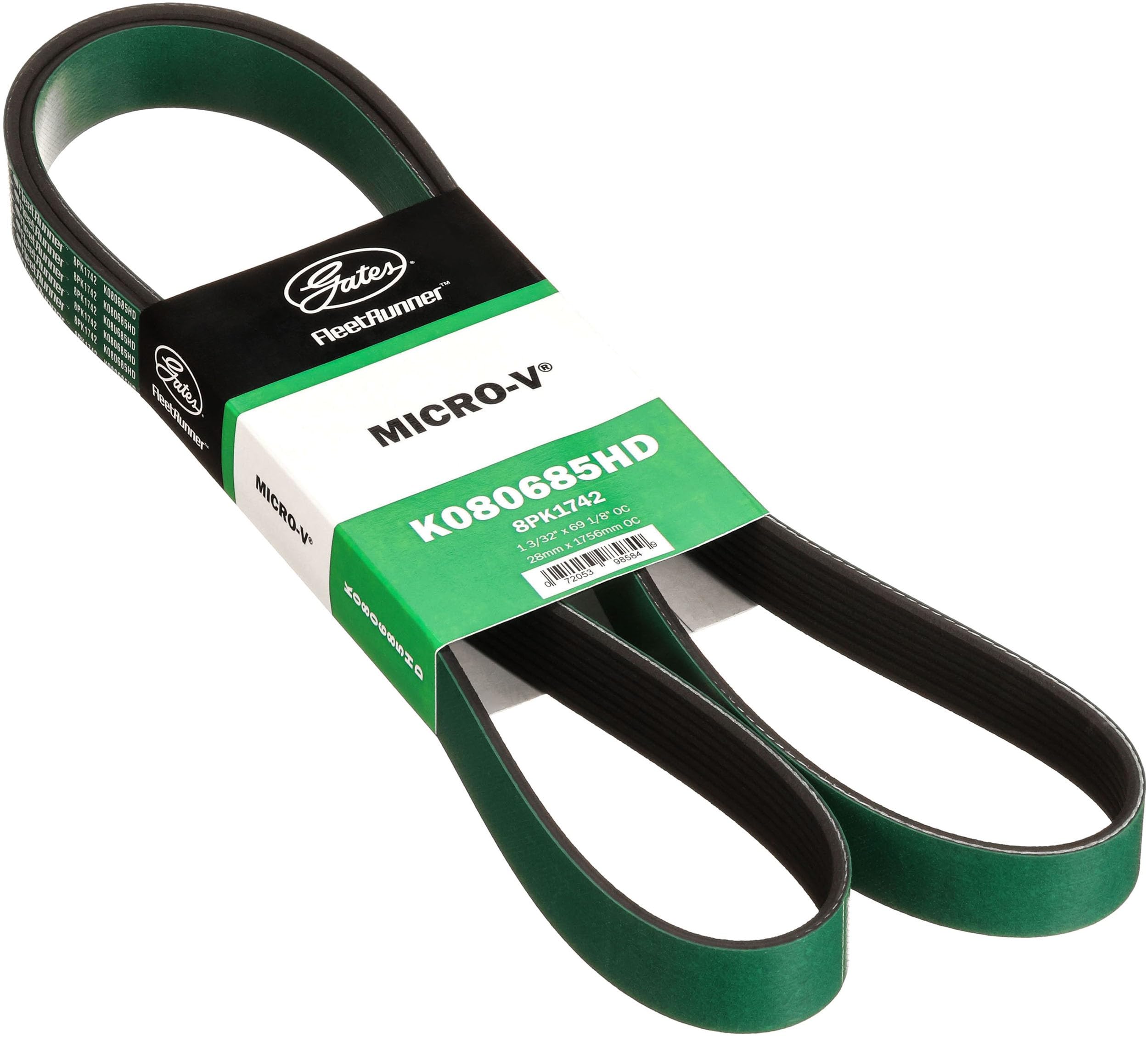 Amazon.com: Gates K080685HD FleetRunner Micro-V Serpentine Drive