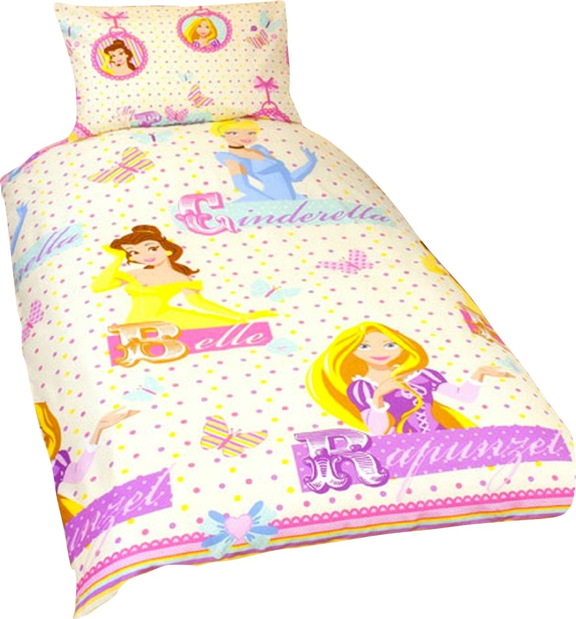 Parure Disney Princesse en textile doux pour chambre fille