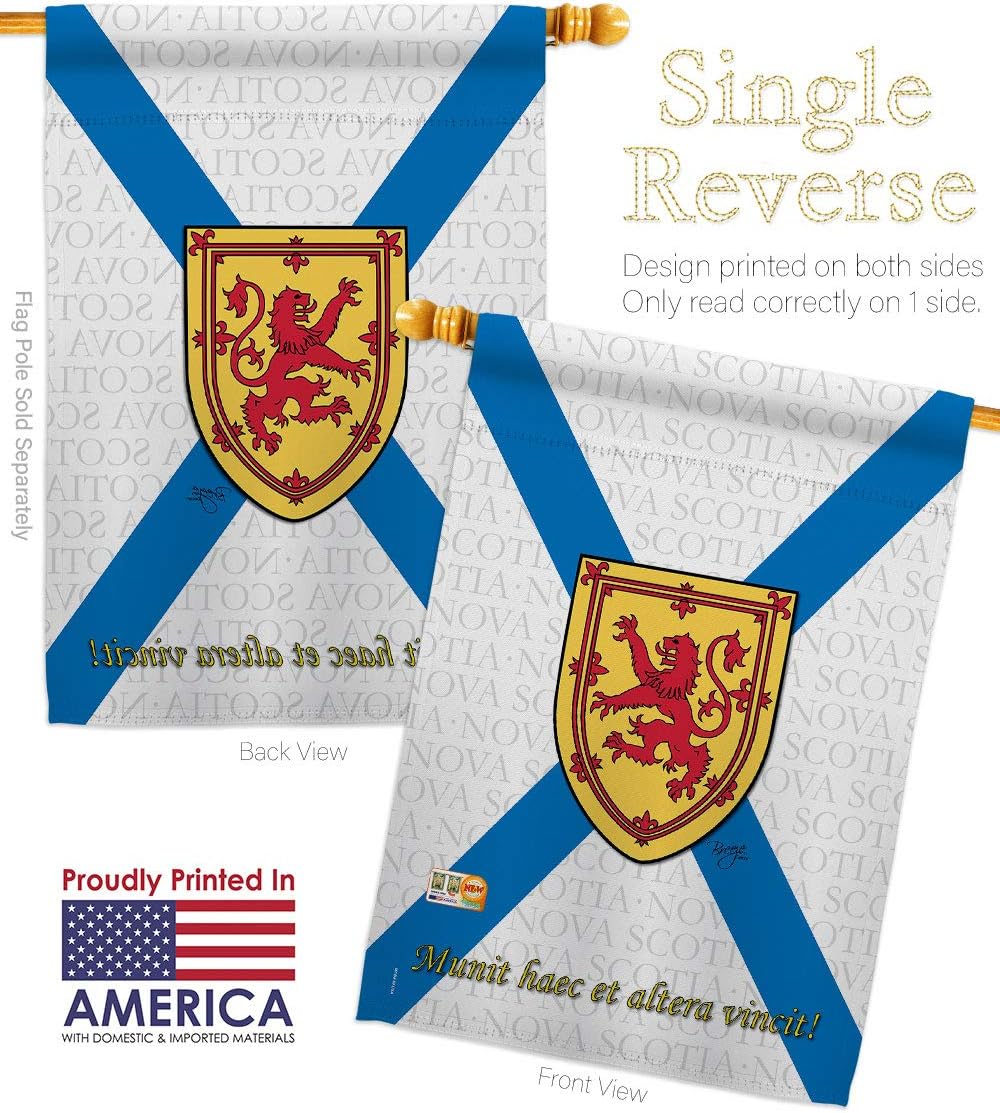Nova Scotia House Flag Set Regional Canada Provinces Canadian Territories Region Country Particular Area Decorative Yard Banner Made In USA 28 X 40