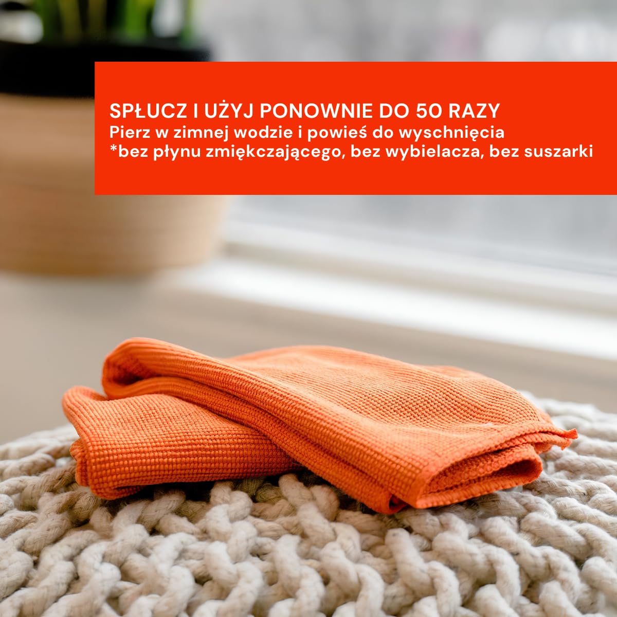 Whoosh XL antybakteryjne ściereczki do czyszczenia z mikrofibry (3 sztuki)