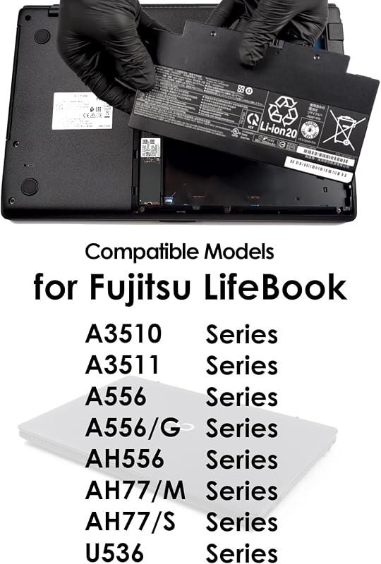 Acumulator de schimb BLESYS pentru Fujitsu LifeBook A3510 A3511 A556 AH556 AH77M AH77S U536 U727 TH700 FPCBP424 FPB0307S FMVA77MB FMVWMA2B77