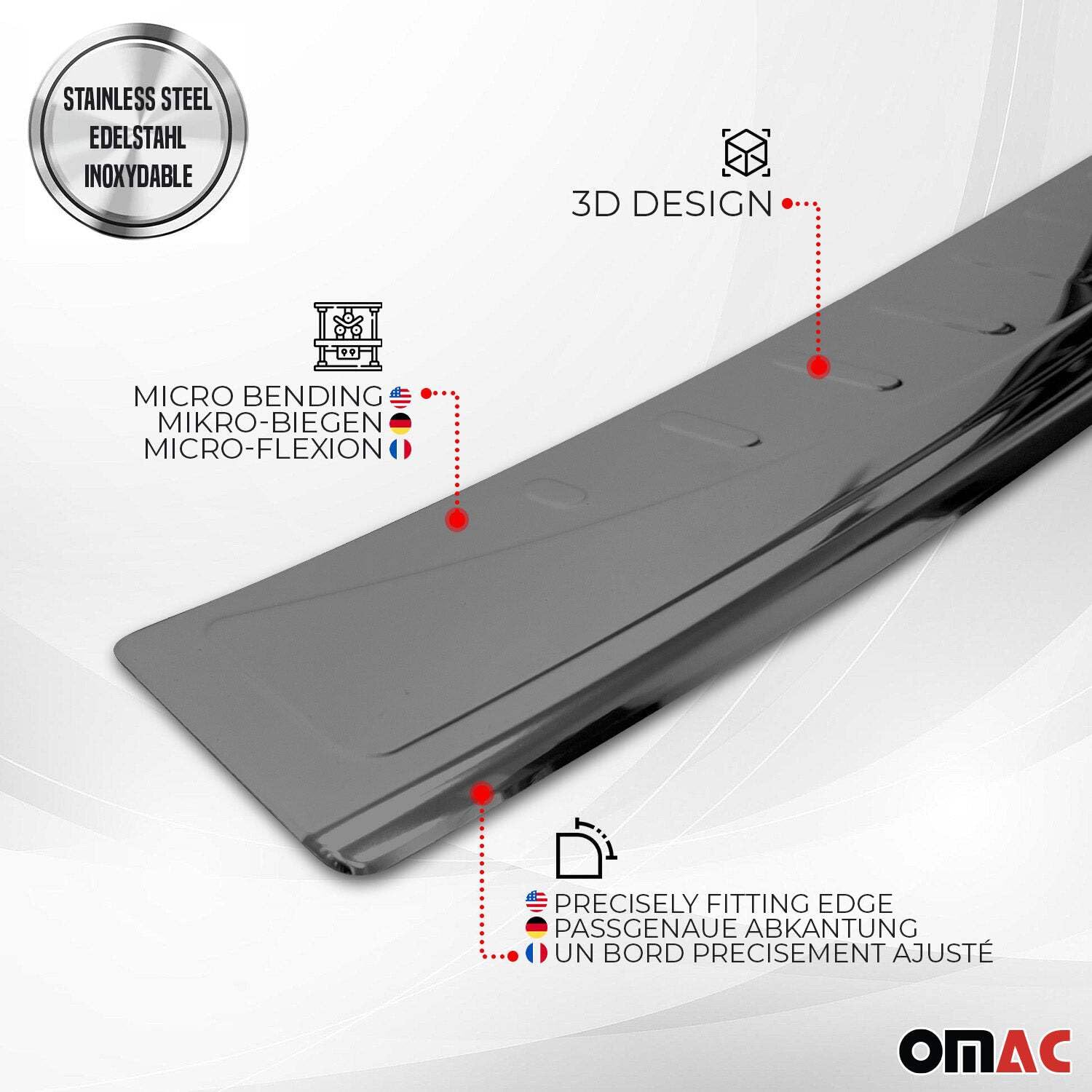 Protection Seuil De Coffre Pour Citroën Space Tourer 2017-2022 - Inox Chromé, Anti-Rayures