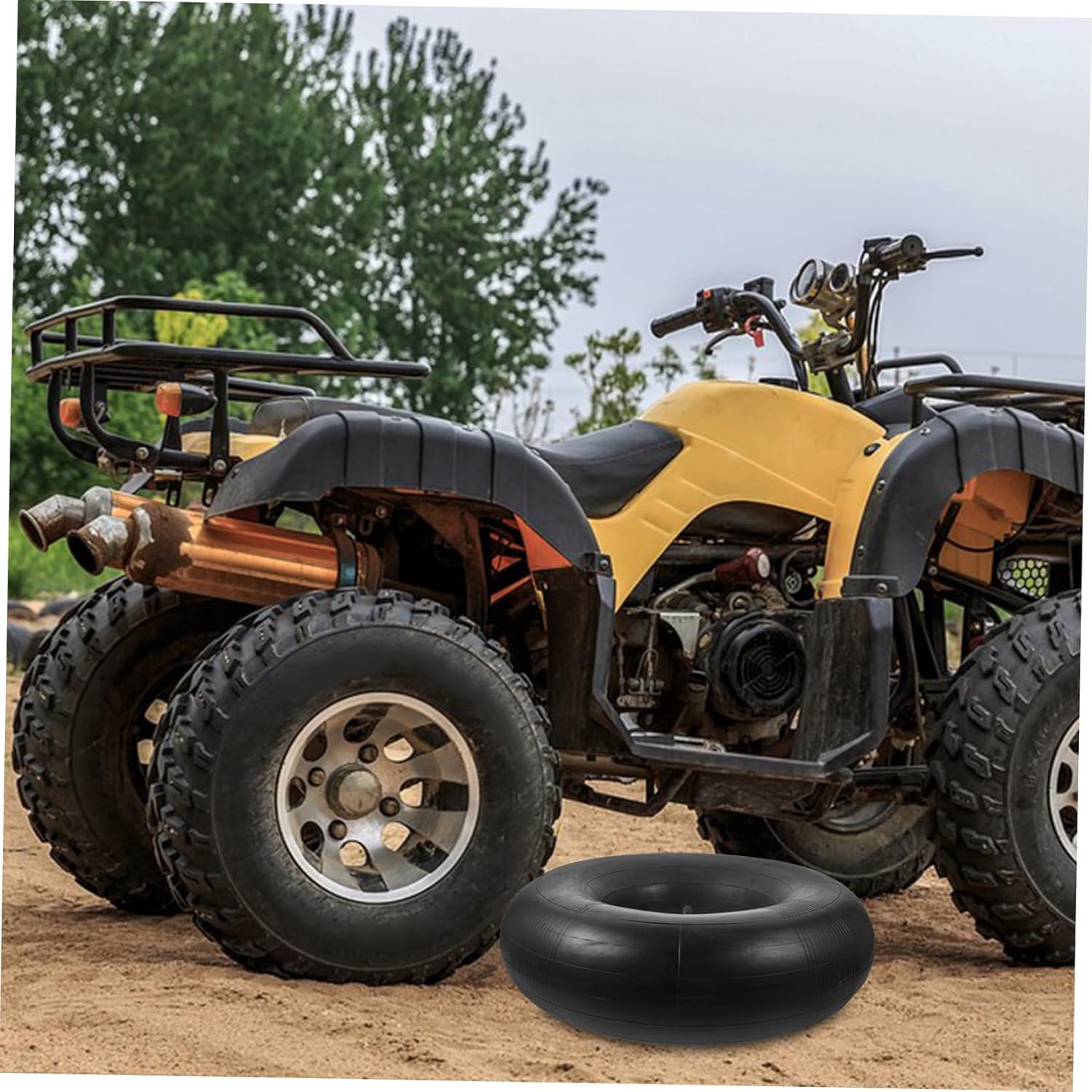OUNONA Inner Tubes for Lawn Mower Tires Durable Pneumatic Tire Tubes for Hand Trucks and Atvs Versatile Replacement Parts for Garden and Utility Vehicles Easy Installation