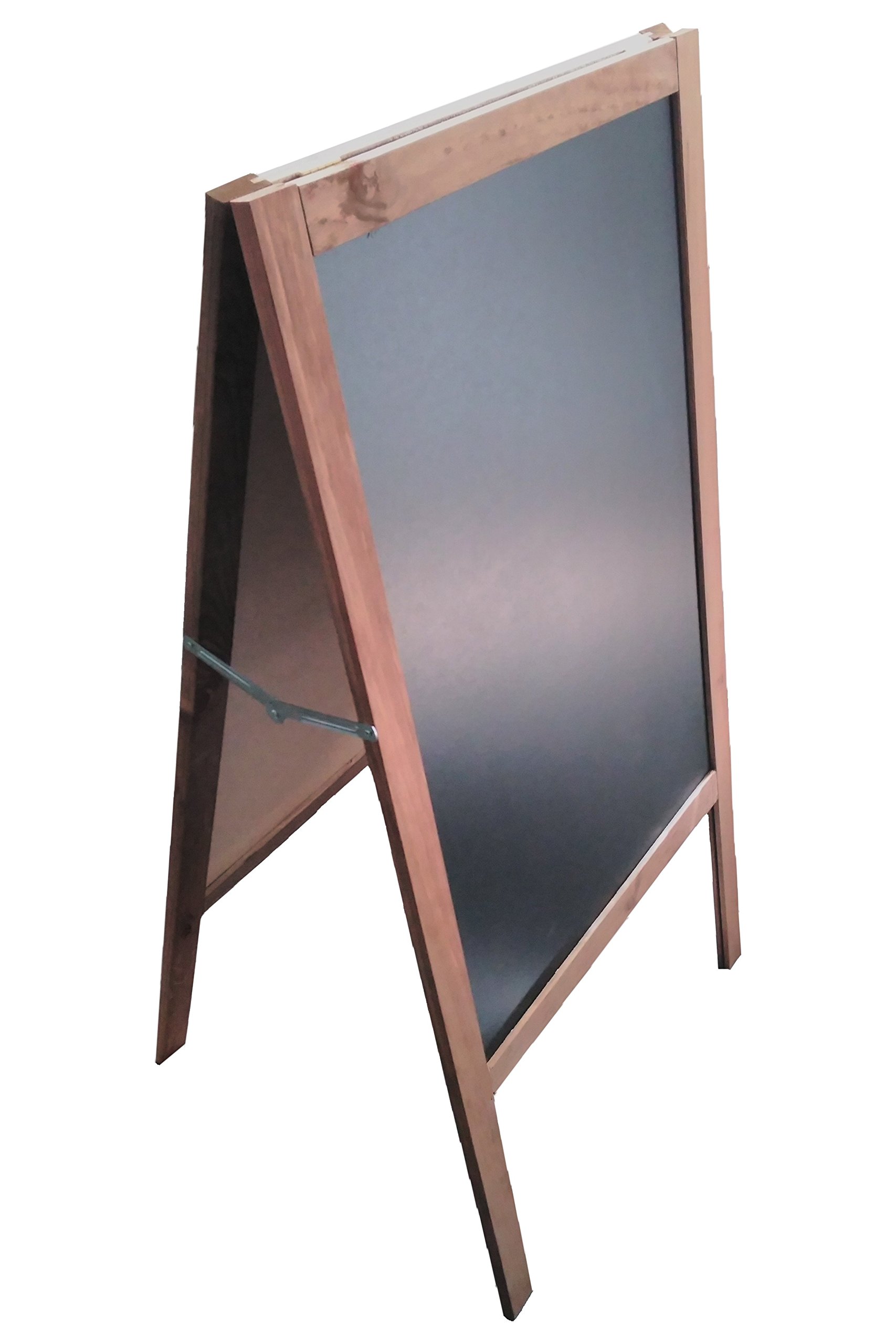 Pizarra Caballete Negra 115x60cm 2 Caras para Rotulador Tiza Líquida y Tiza Convencional