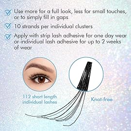 Ardell False Eyelashes Individual Lashes Multipack - DIY Lash Clusters, Customizable Cluster Eyelash Extensions, Knot-Free Lash Extension, 2 Pack